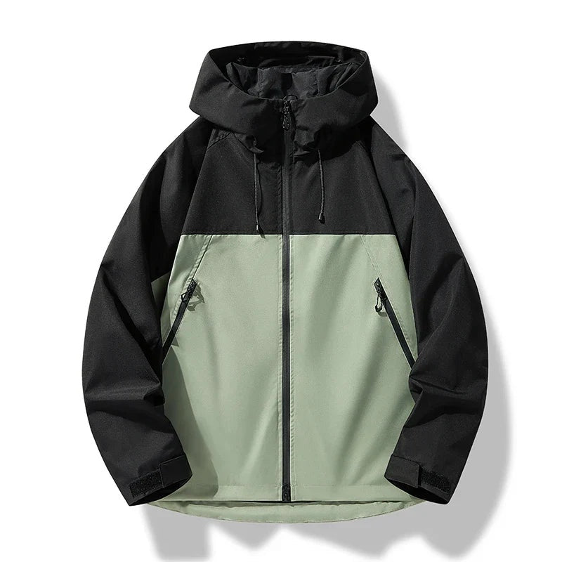 Isaac | Chaqueta Impermeable Cortavientos Hombre con Capucha