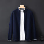 Bruno | Jersey de Punto con Cremallera Hombre Cuello Acanalado