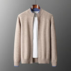 Bruno | Jersey de Punto con Cremallera Hombre Cuello Acanalado