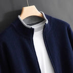 Bruno | Jersey de Punto con Cremallera Hombre Cuello Acanalado