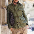 Fermín | Peacoat Hombre Abrigo Corto Militar Doble Botonadura