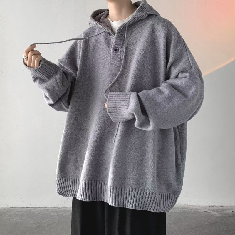 Mateo | Sudadera de Punto Oversize con Capucha Hombre