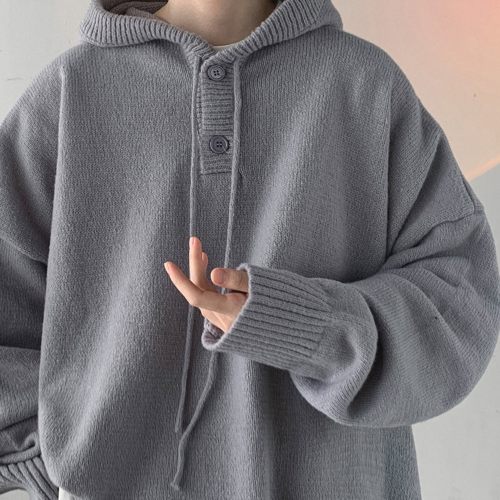Mateo | Sudadera de Punto Oversize con Capucha Hombre