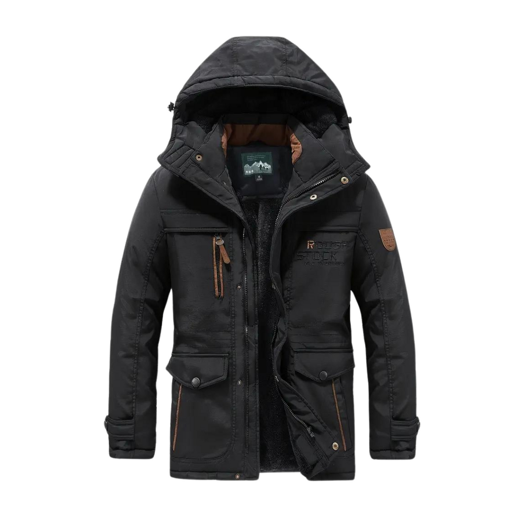Donato | Parka Hombre Acolchada con Capucha Forro Polar