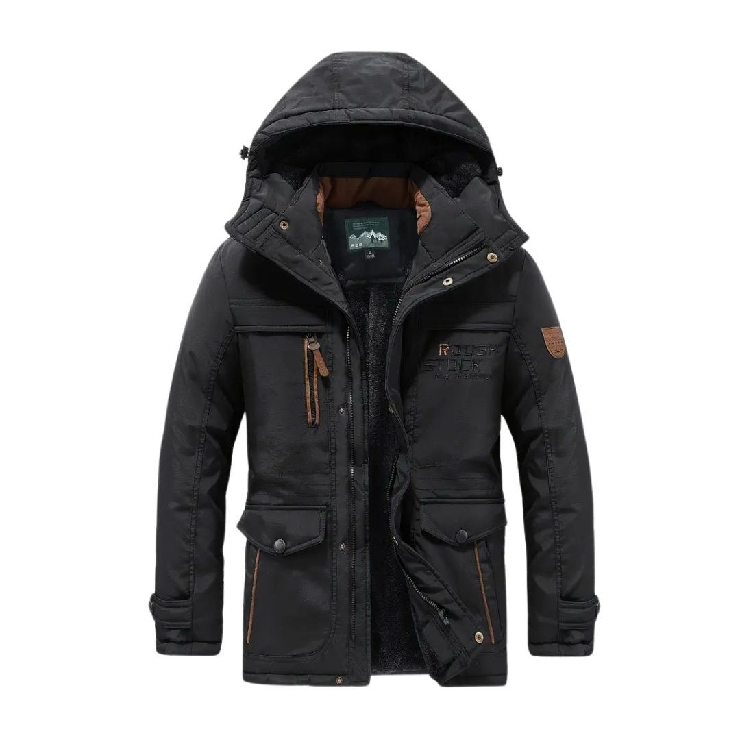Donato | Parka Hombre Acolchada con Capucha Forro Polar