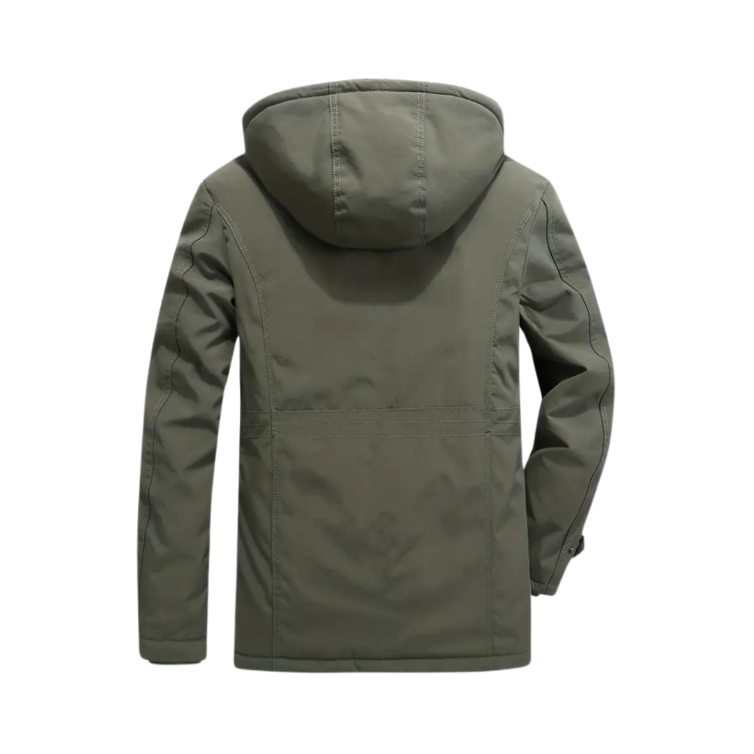 Donato | Parka Hombre Acolchada con Capucha Forro Polar