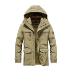 Donato | Parka Hombre Acolchada con Capucha Forro Polar