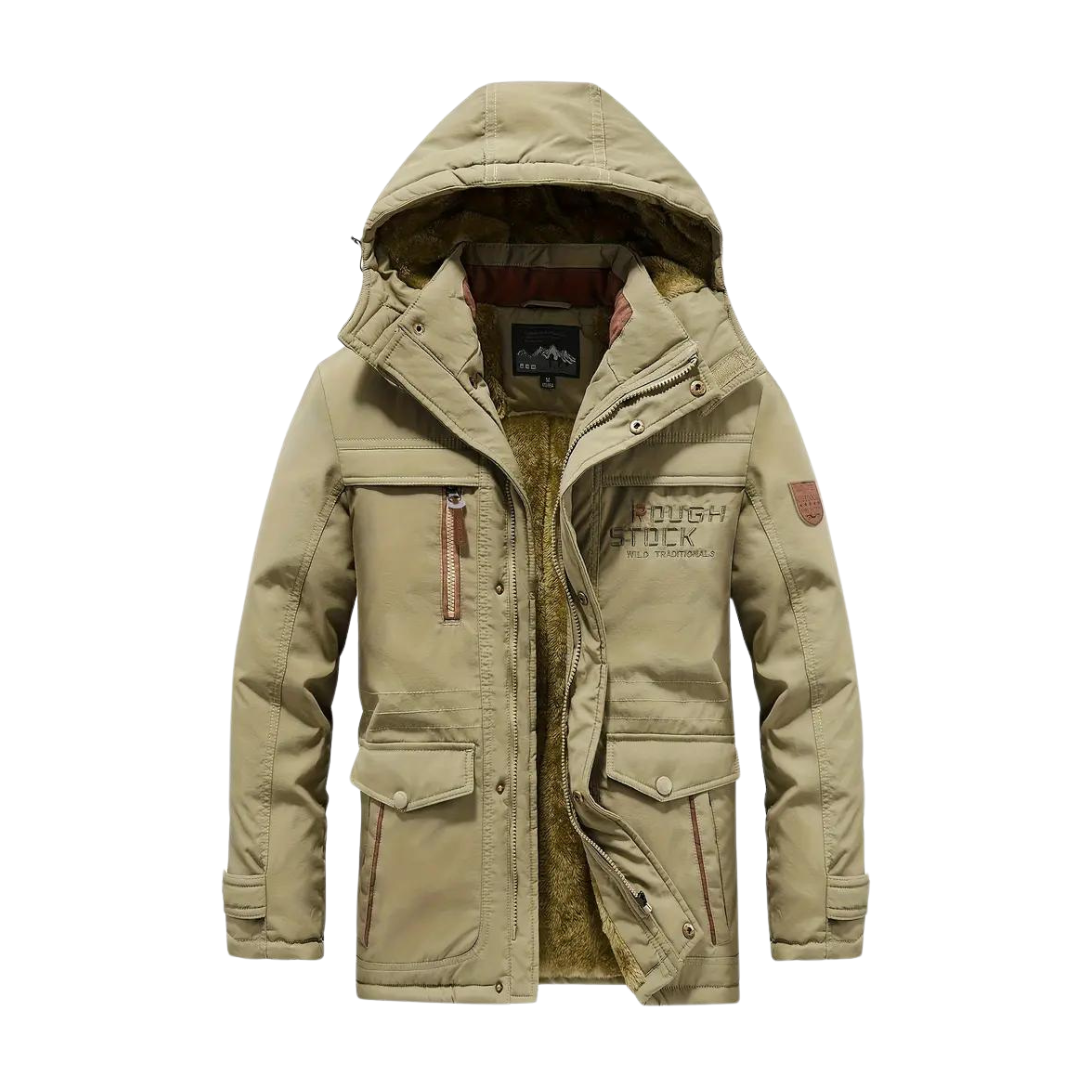 Donato | Parka Hombre Acolchada con Capucha Forro Polar