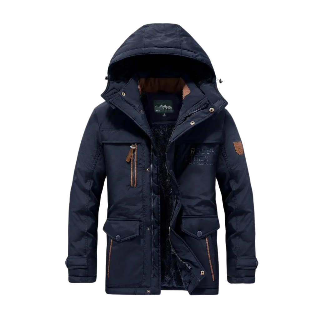 Donato | Parka Hombre Acolchada con Capucha Forro Polar