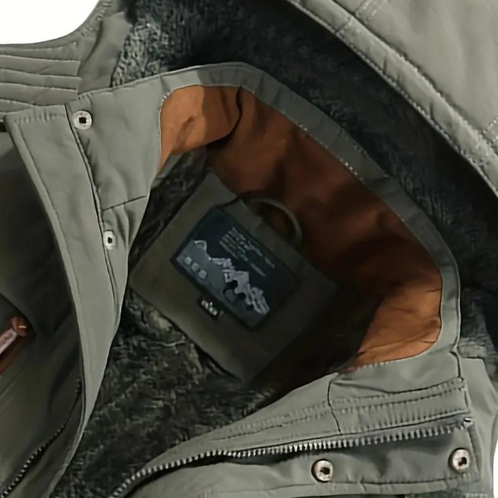Donato | Parka Hombre Acolchada con Capucha Forro Polar
