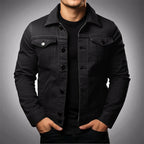 Vidal | Chaqueta Vaquera de Algodón Hombre Cuello Solapa Botones