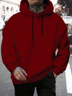Marcos | Sudadera con Capucha Oversize Hombre Bolsillo Canguro