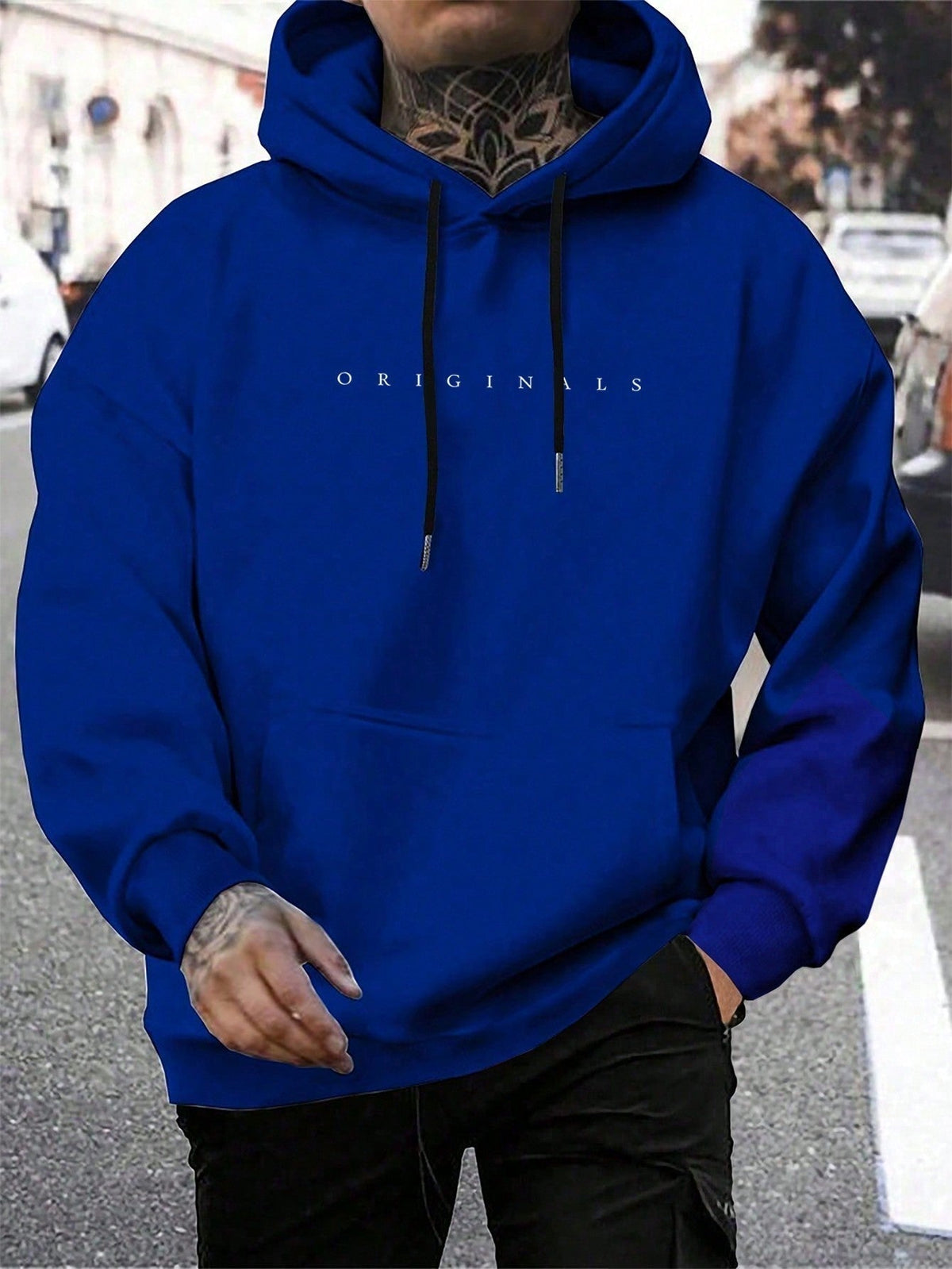 Marcos | Sudadera con Capucha Oversize Hombre Bolsillo Canguro
