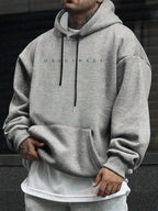 Marcos | Sudadera con Capucha Oversize Hombre Bolsillo Canguro
