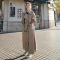 Leyre | Gabardina Larga Oversize Mujer Doble Botonadura con Cinturón