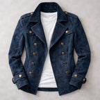 Sancho | Chaqueta Harrington de Ante Hombre Doble Botonadura