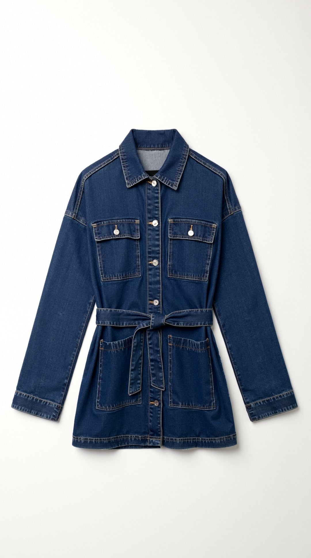 Alice – Chaqueta Vaquera Azul con Cinturón