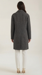 Ann – Trench Clásico Gris Oscuro