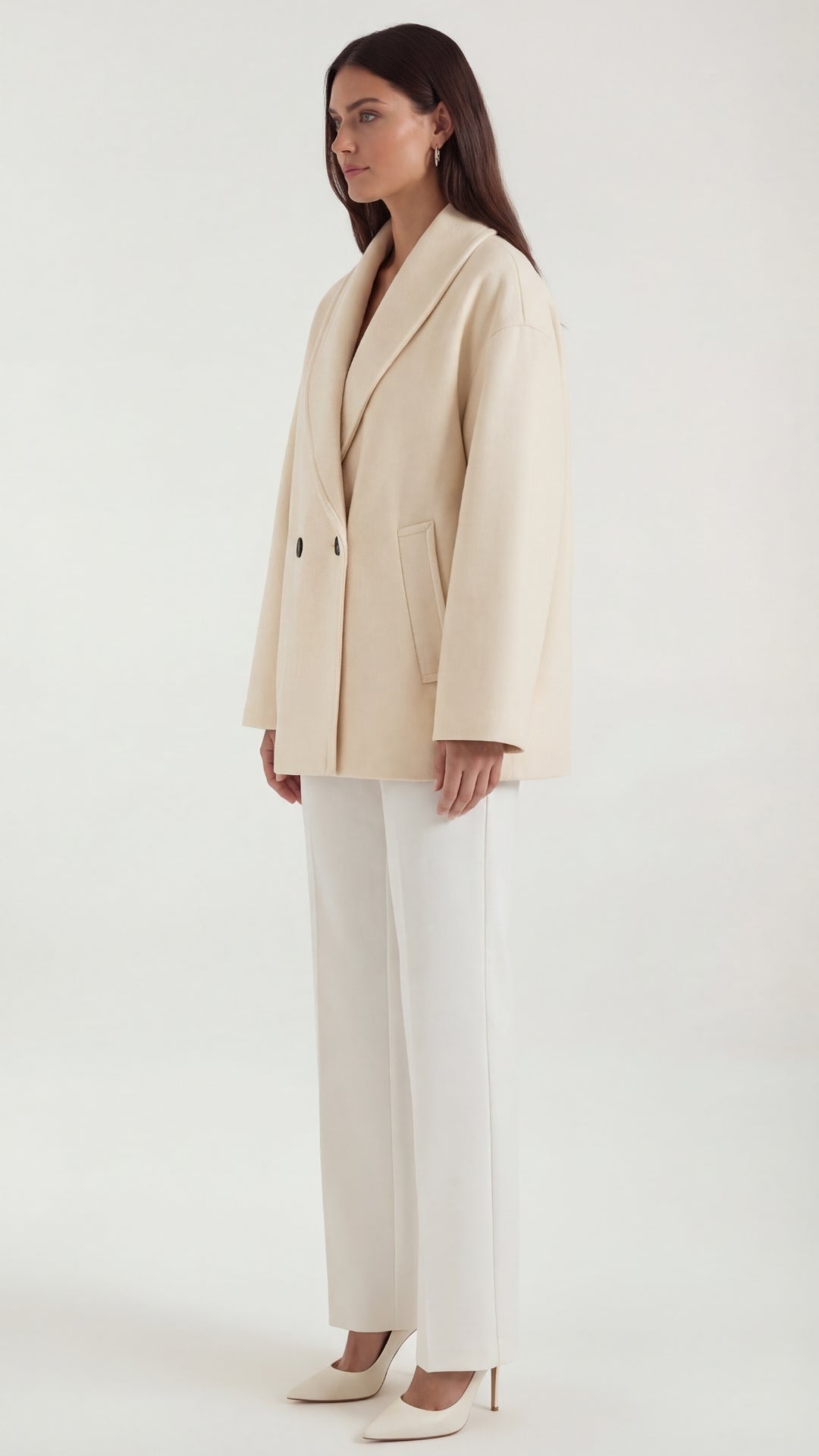 Carolyn – Abrigo Oversize Crema