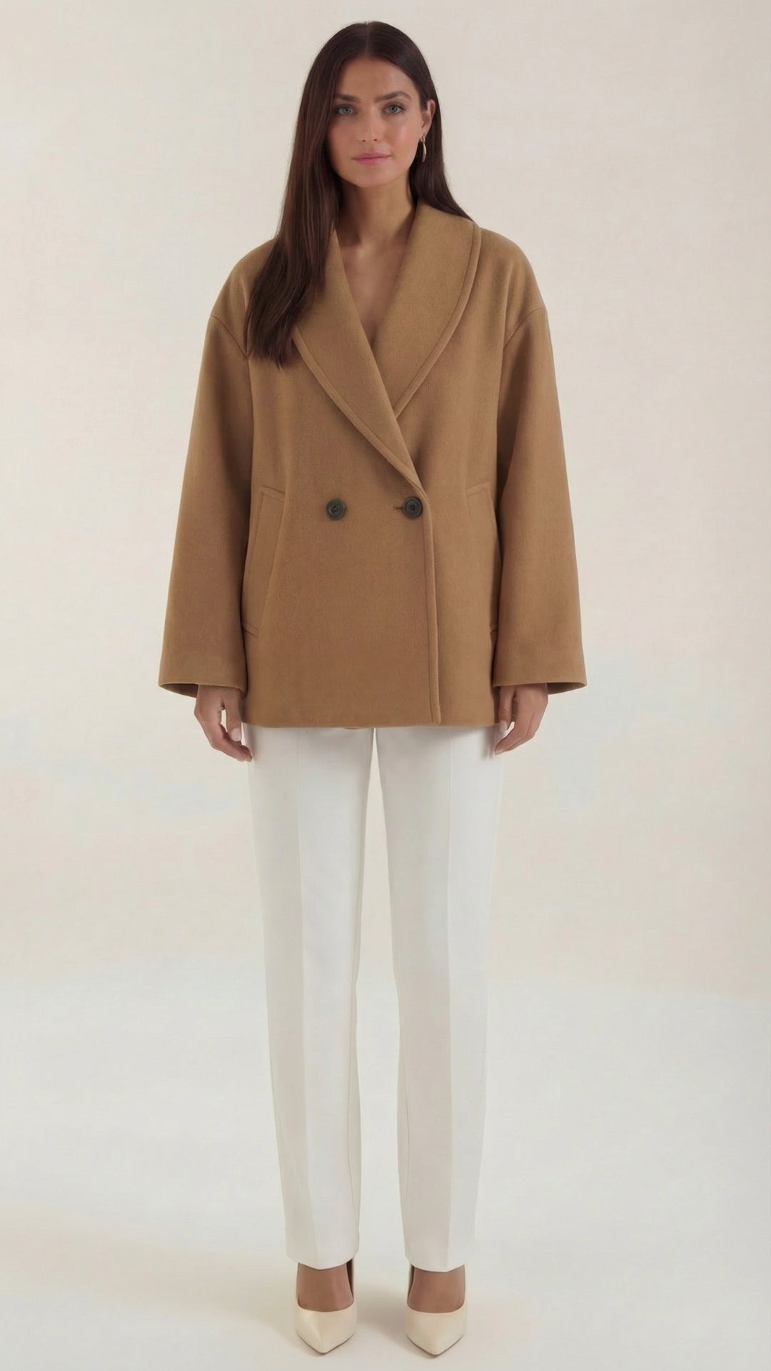 Carolyn – Abrigo Oversize Crema