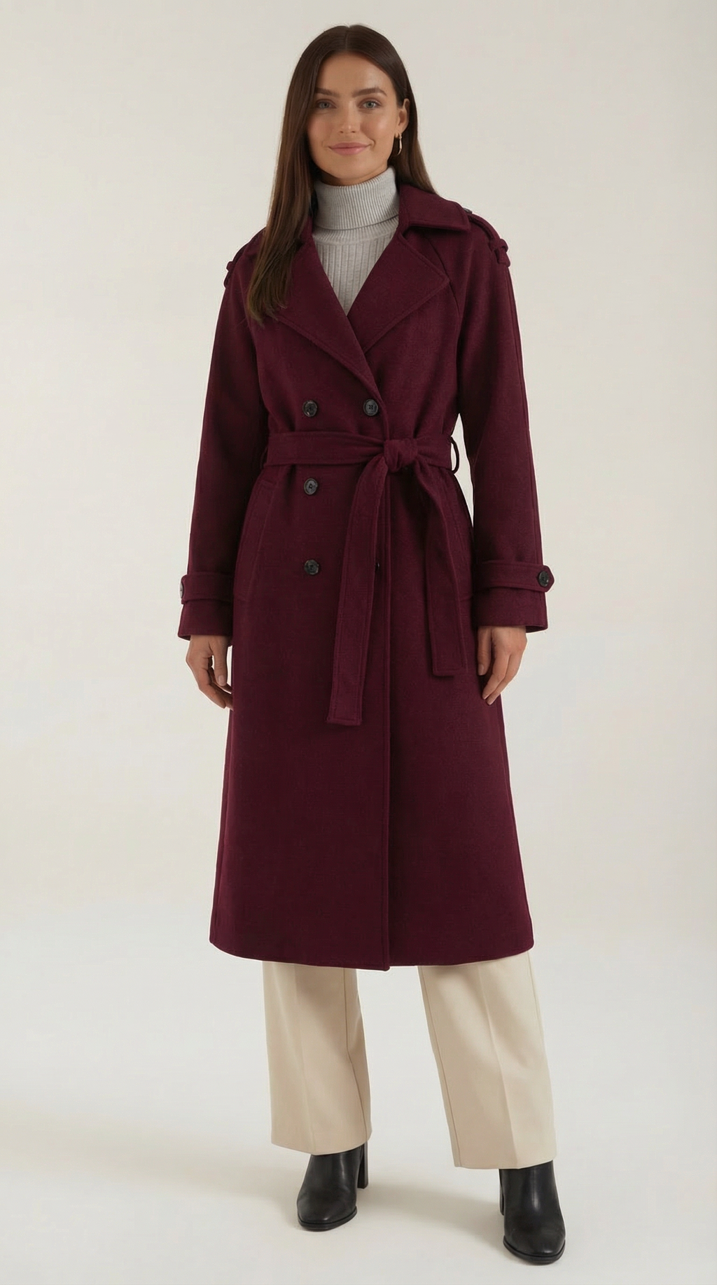 Dolores – Trench Largo Burdeos