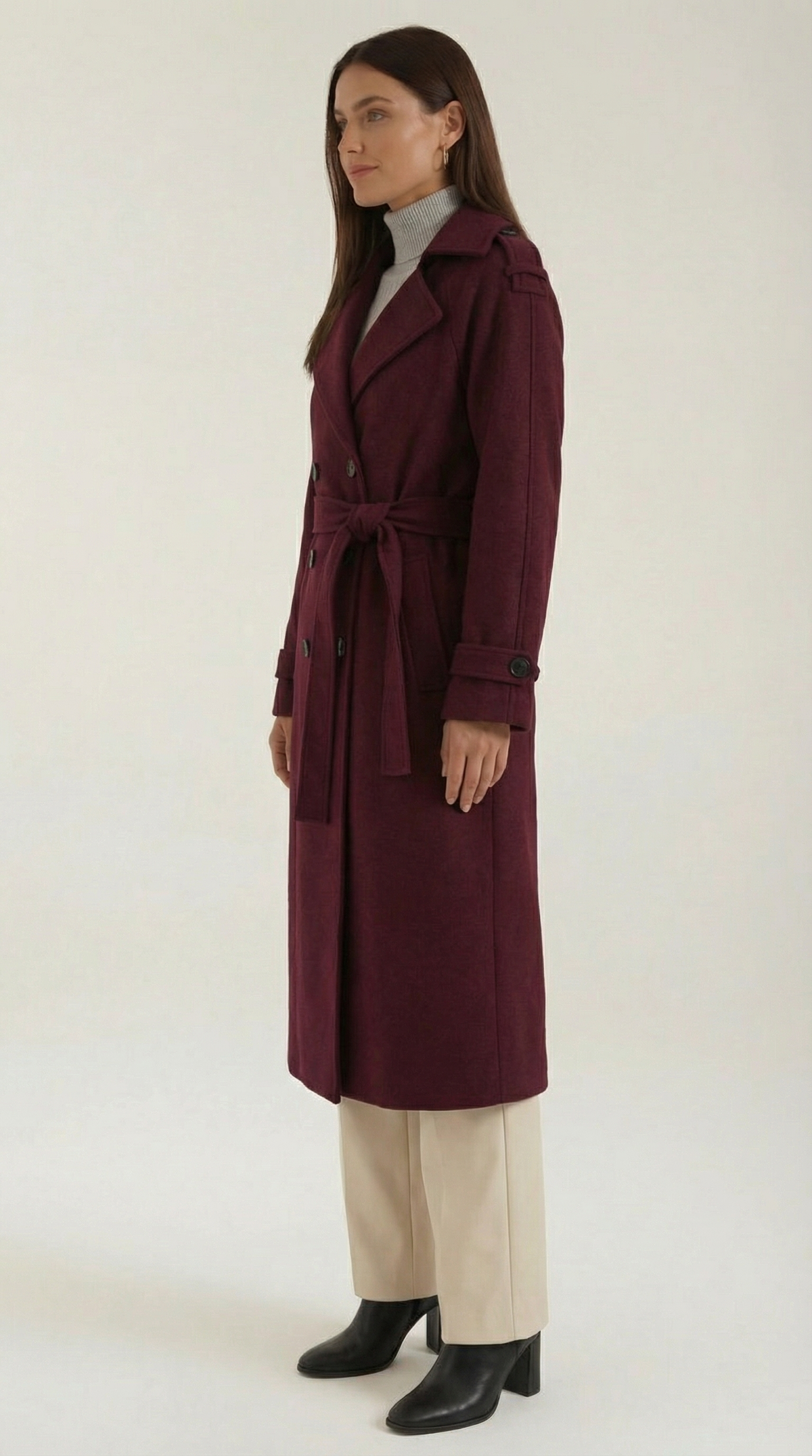 Dolores – Trench Largo Burdeos