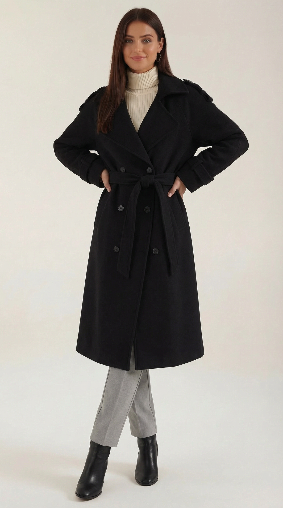 Dolores – Trench Largo Burdeos