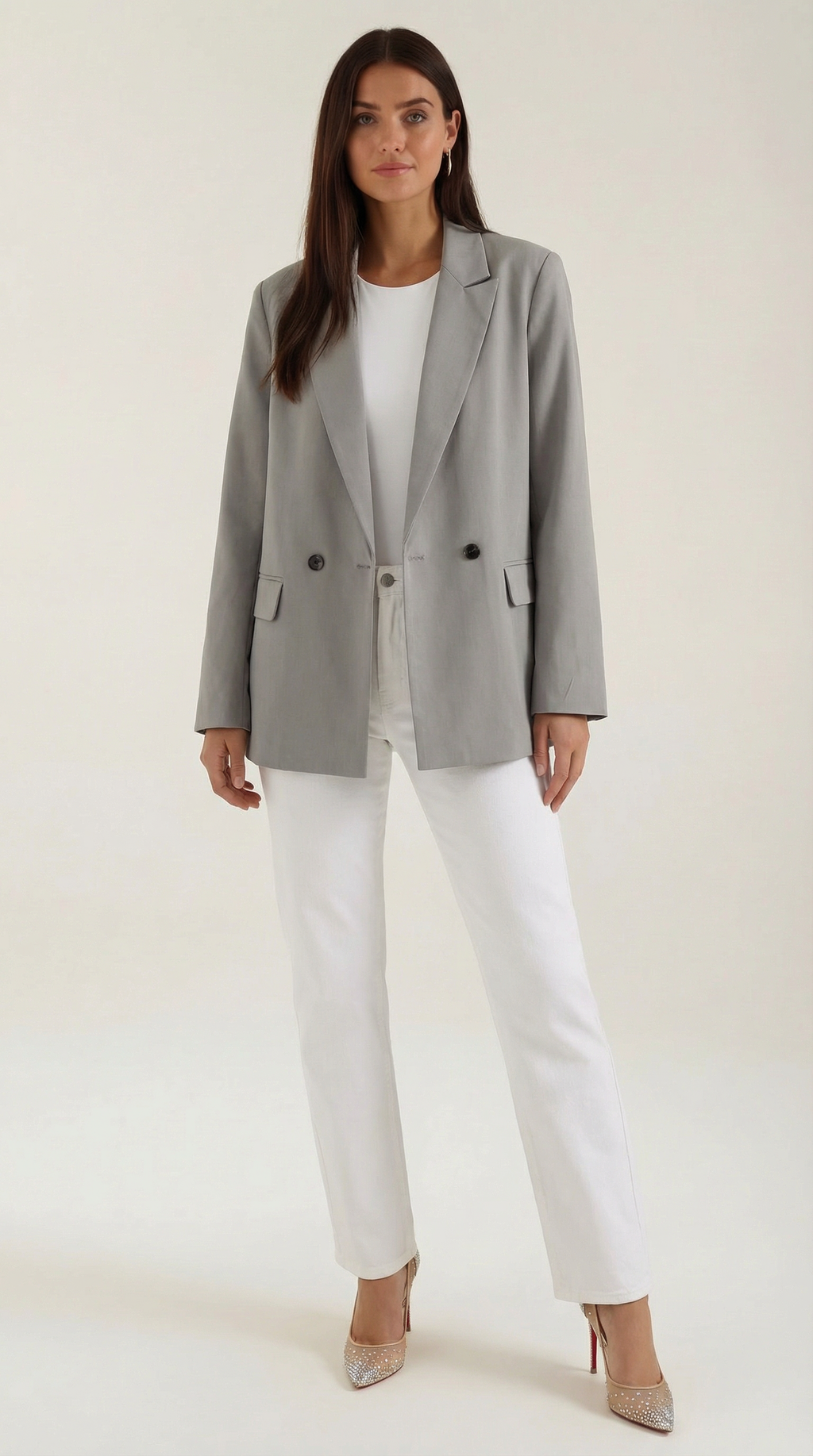 Felicity – Blazer Gris de Power Dressing