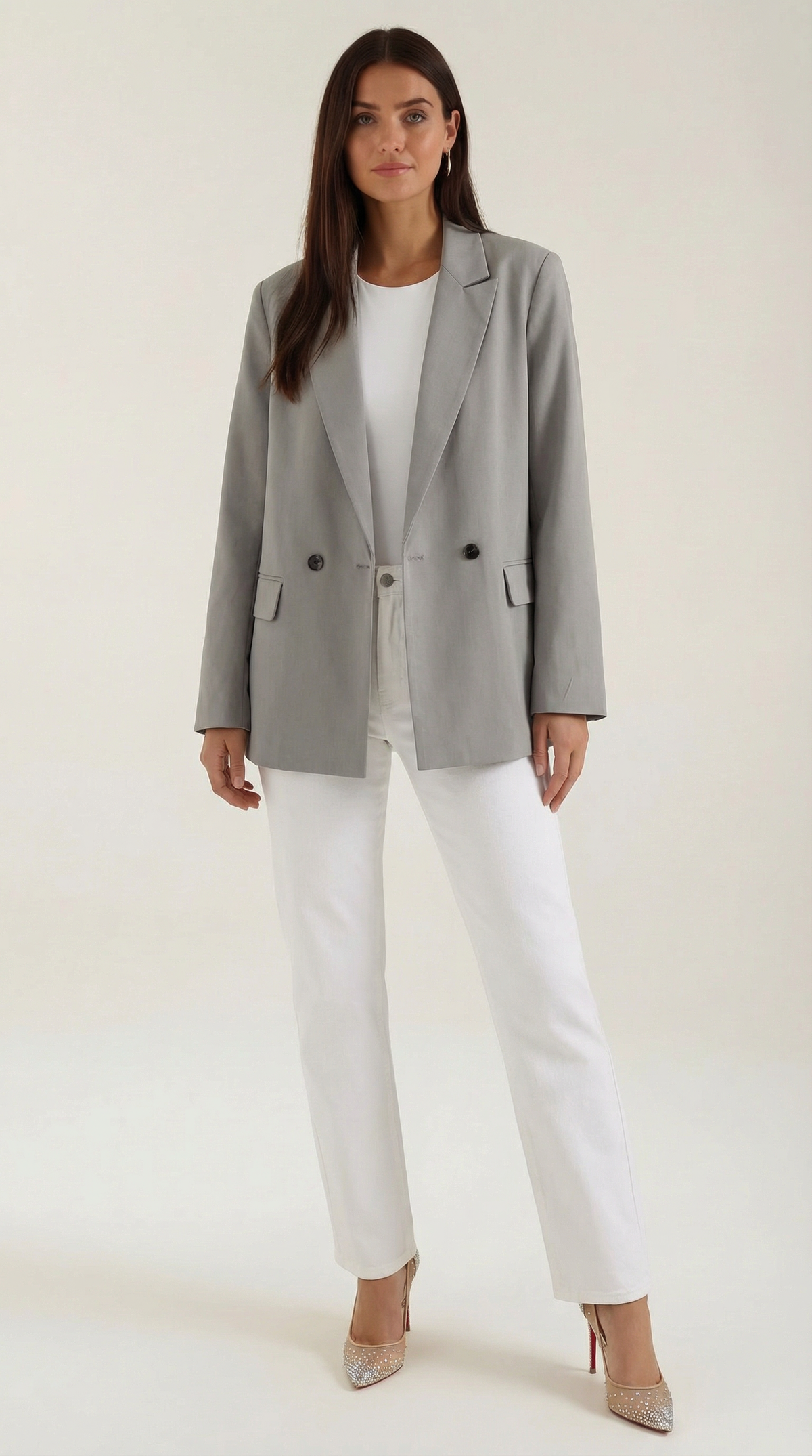 Felicity – Blazer Gris de Power Dressing