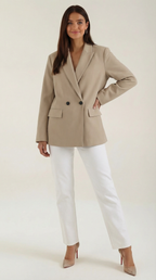 Felicity – Blazer Gris de Power Dressing