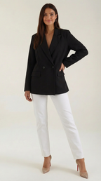 Felicity – Blazer Gris de Power Dressing