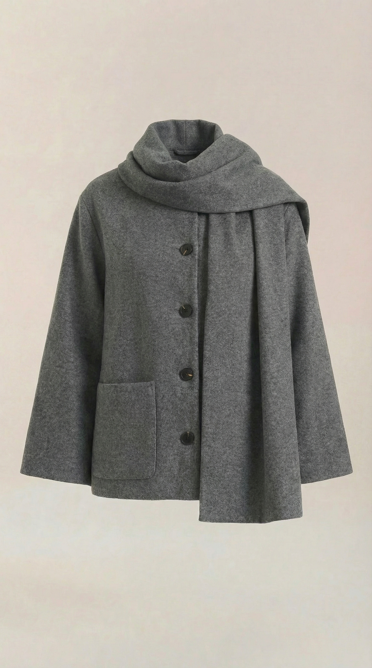 Kristina – Abrigo Capa Gris