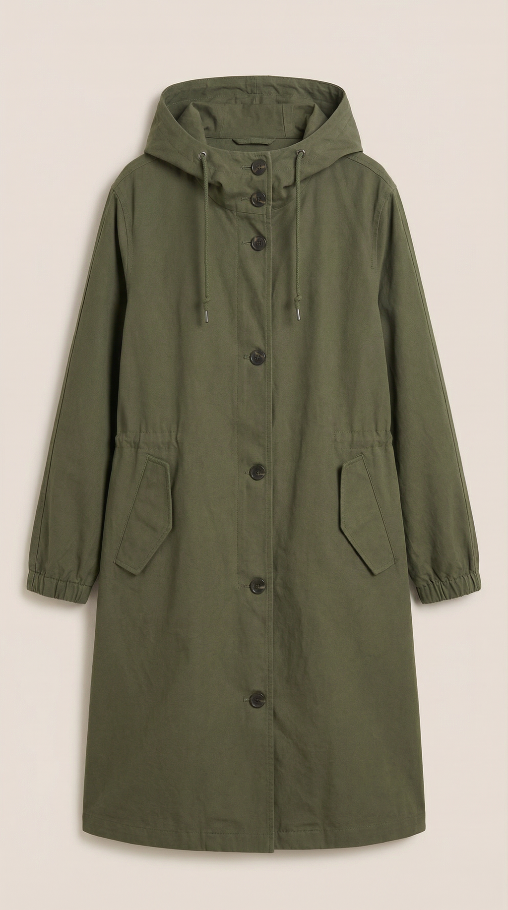 Margie – Chaqueta Impermeable Negra con Capucha