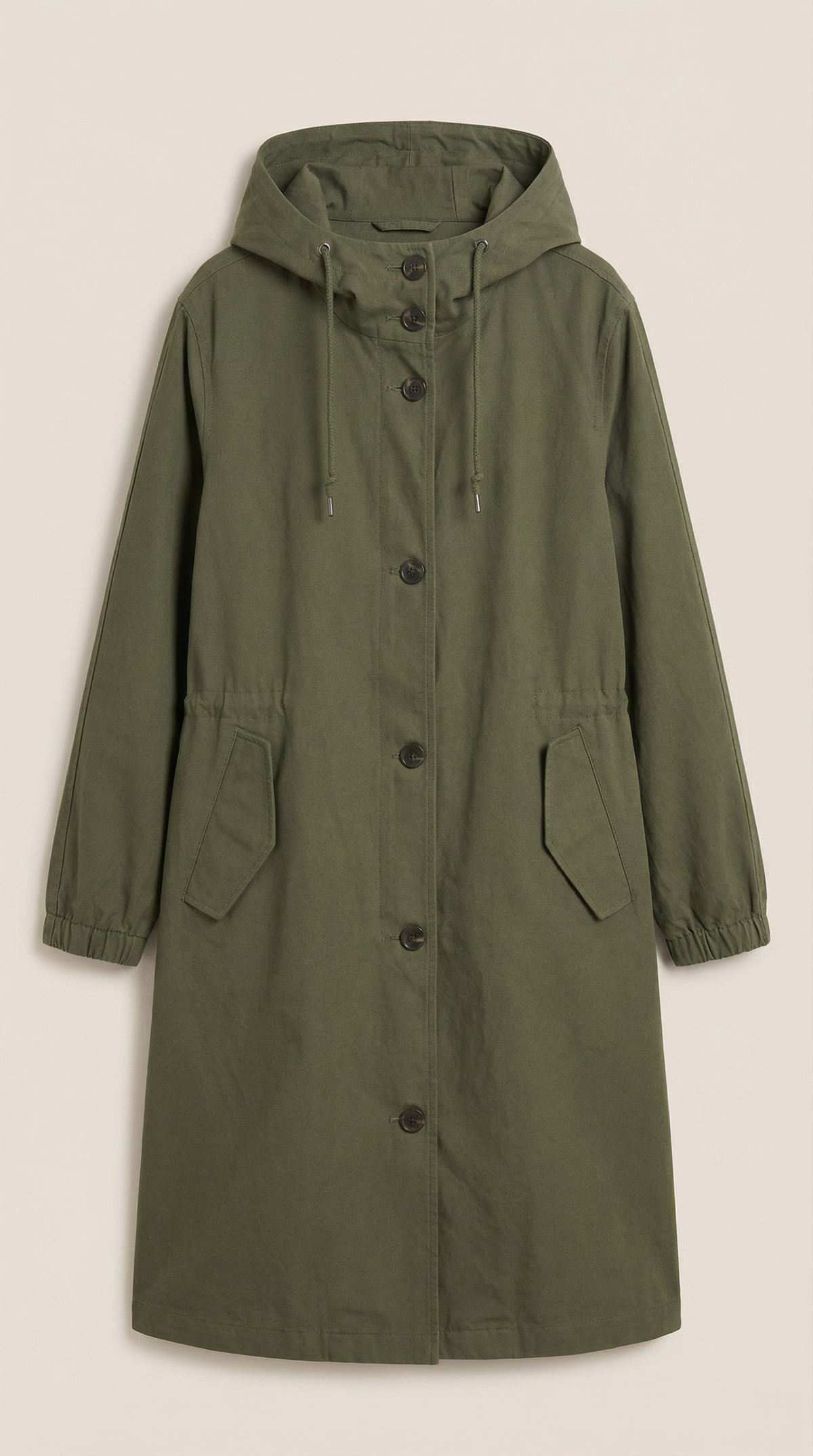 Margie – Chaqueta Impermeable Negra con Capucha