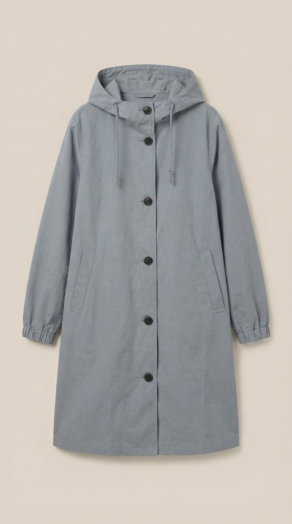 Margie – Chaqueta Impermeable Negra con Capucha