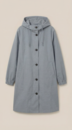 Margie – Chaqueta Impermeable Negra con Capucha