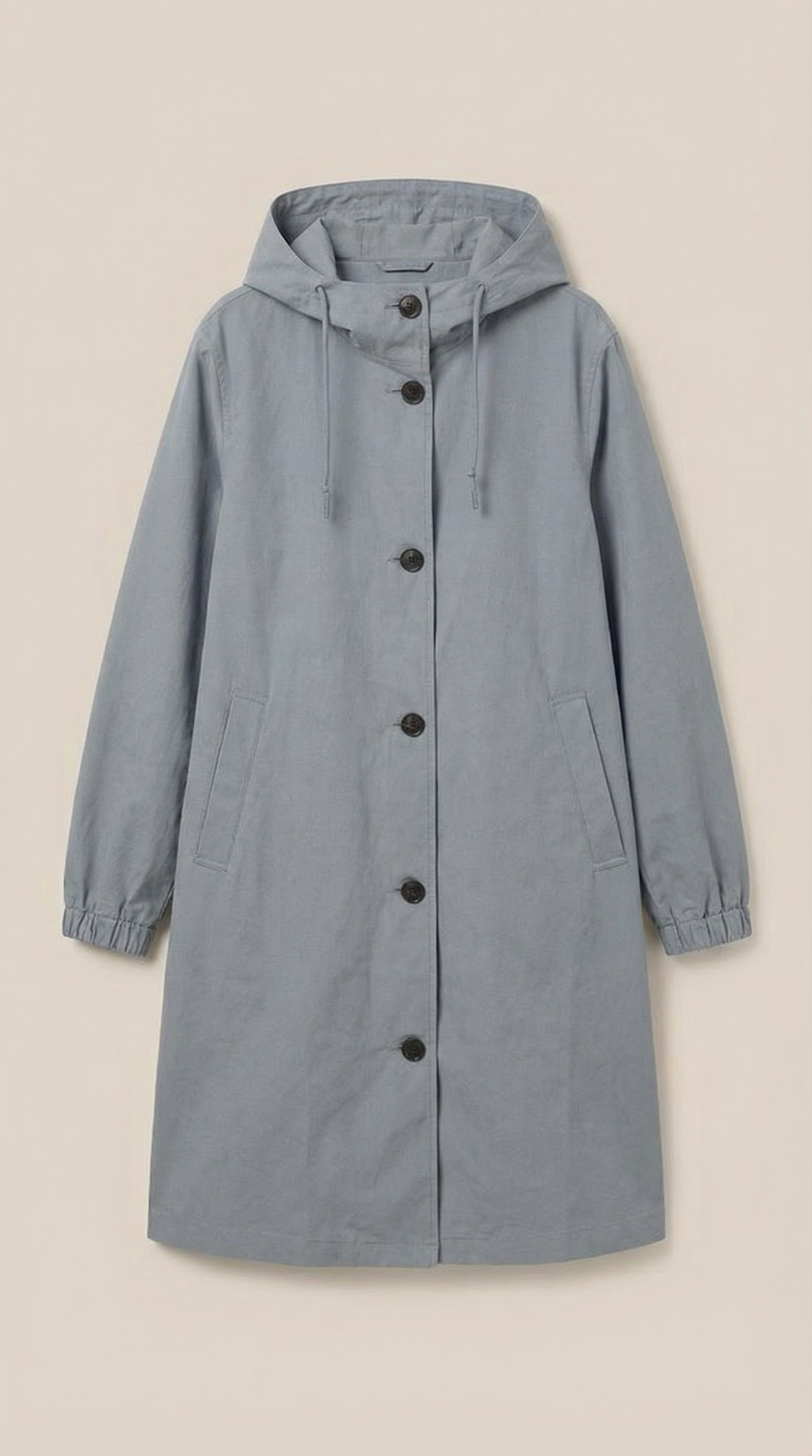 Margie – Chaqueta Impermeable Negra con Capucha