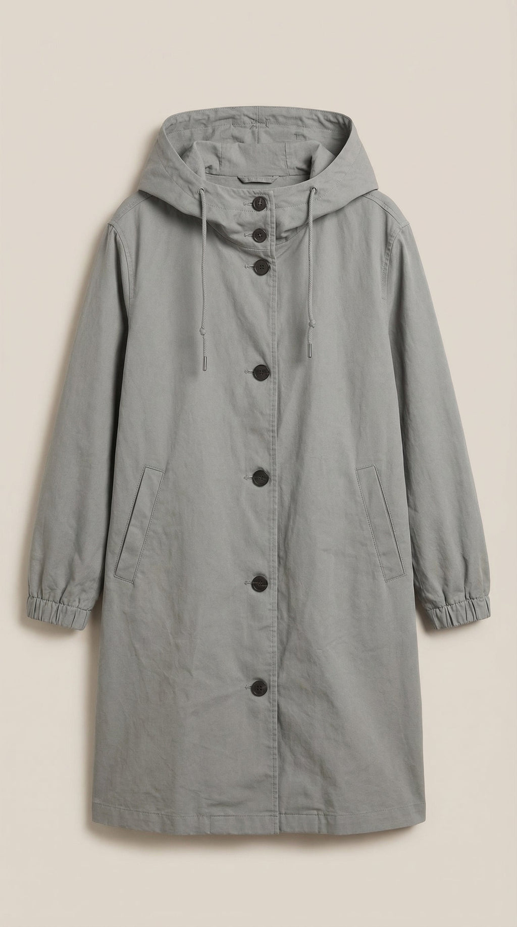 Margie – Chaqueta Impermeable Negra con Capucha