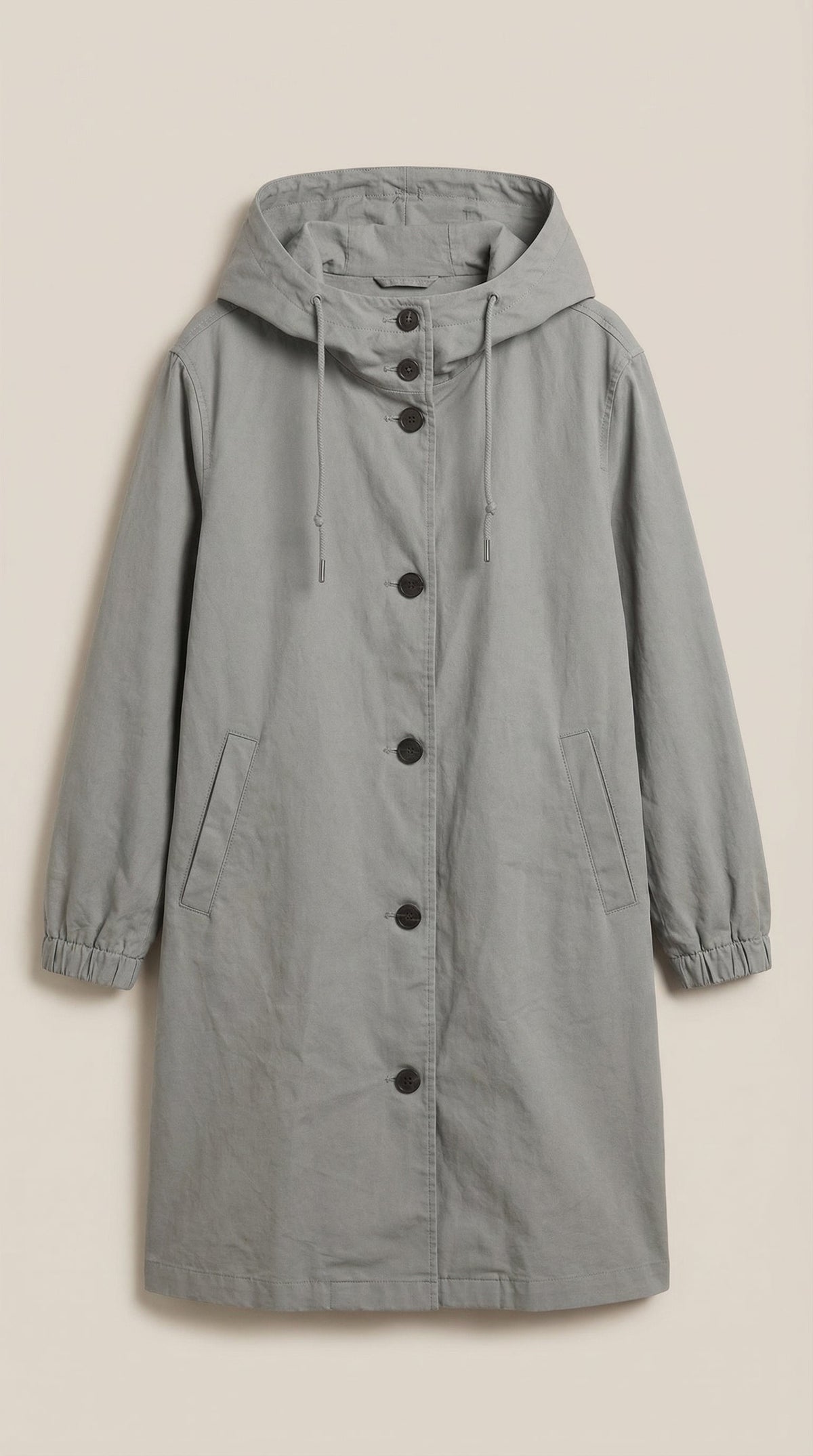 Margie – Chaqueta Impermeable Negra con Capucha