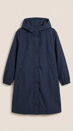 Margie – Chaqueta Impermeable Negra con Capucha