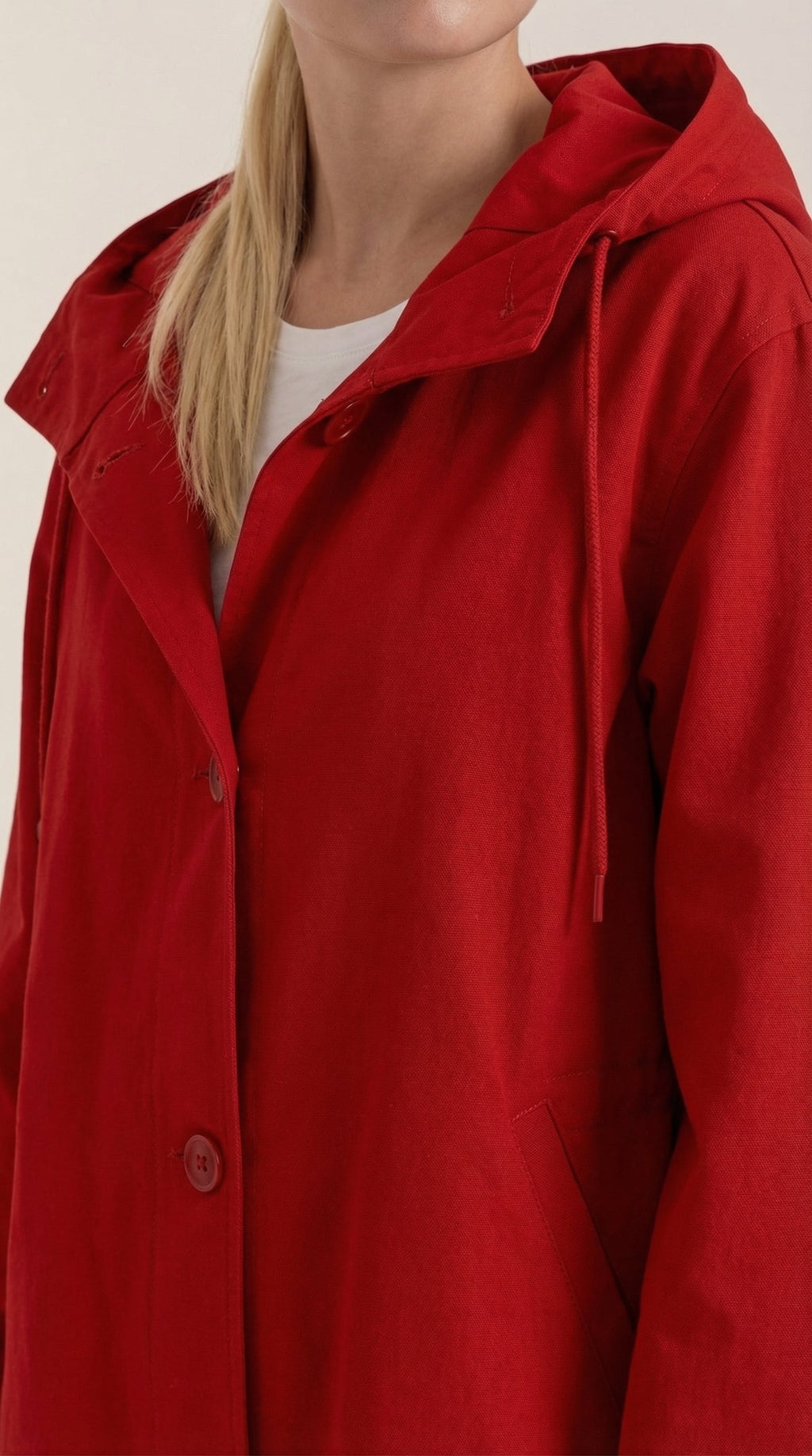Margie – Chaqueta Impermeable Negra con Capucha