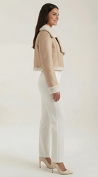 Marie – Chaqueta Polar Corta Negra