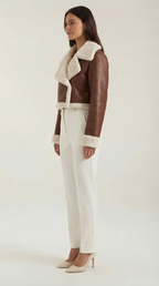 Marie – Chaqueta Polar Corta Negra