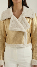 Marie – Chaqueta Polar Corta Negra