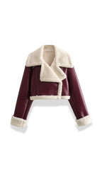 Marie – Chaqueta Polar Corta Negra