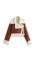 Marie – Chaqueta Polar Corta Negra