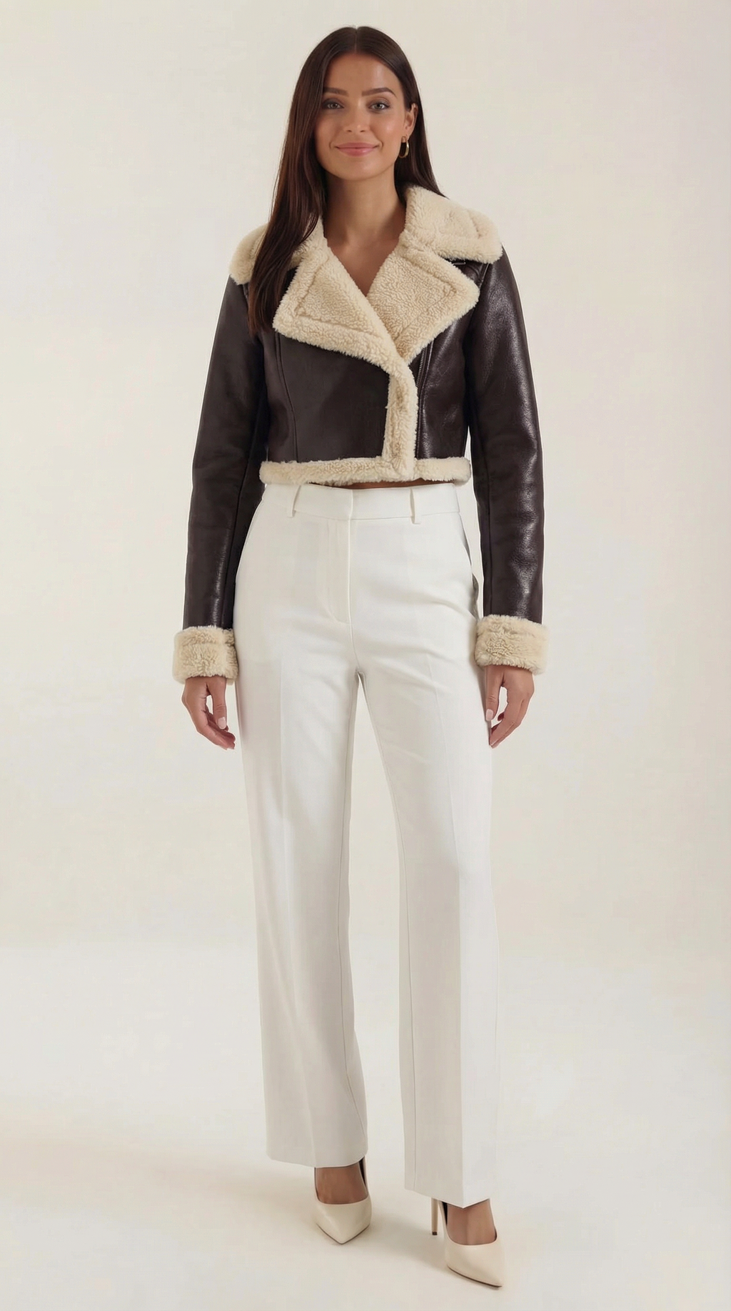 Marie – Chaqueta Polar Corta Negra
