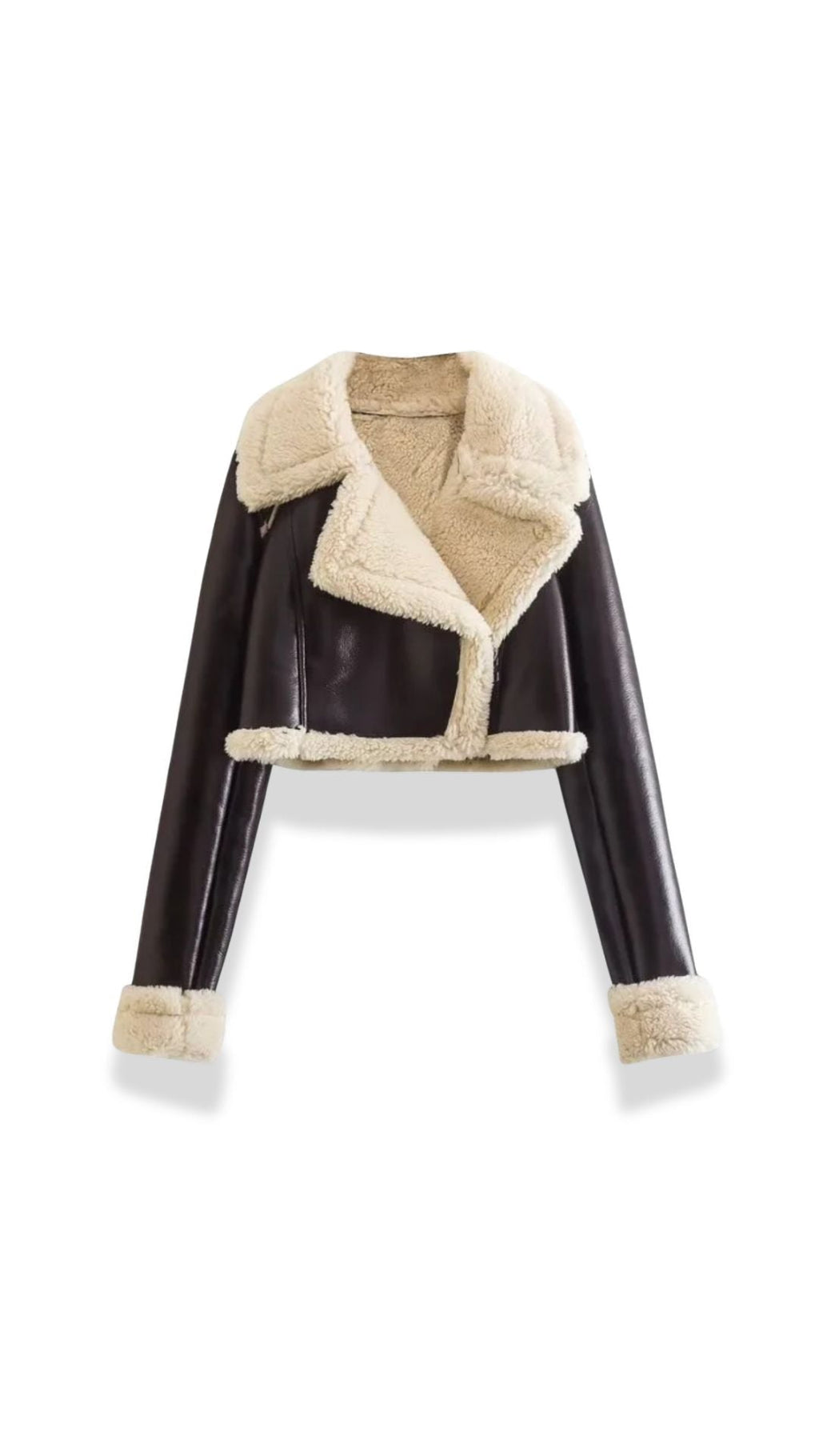 Marie – Chaqueta Polar Corta Negra