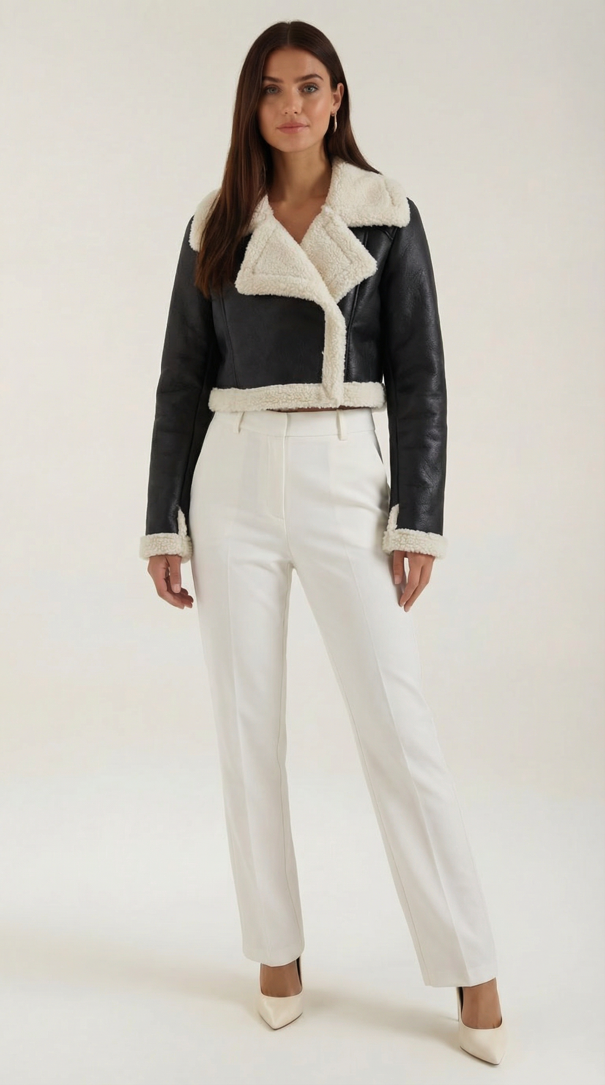 Marie – Chaqueta Polar Corta Negra