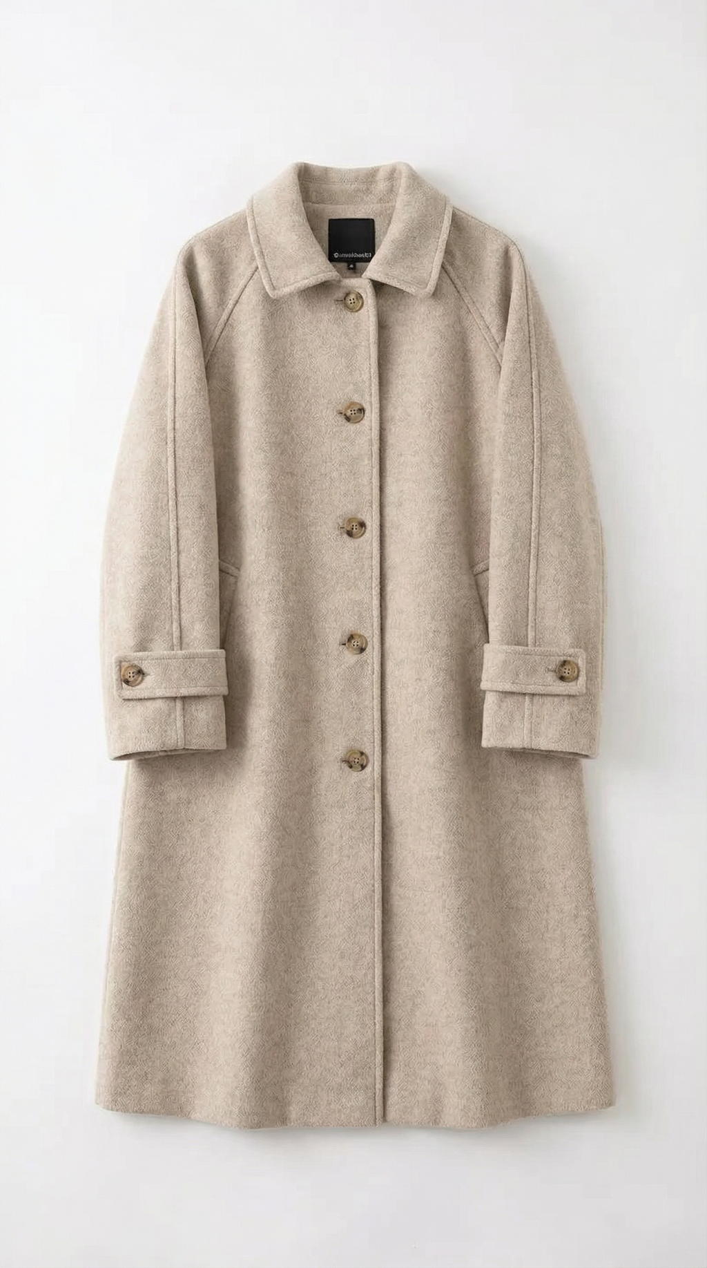 Martha – Abrigo Clásico de Invierno Negro
